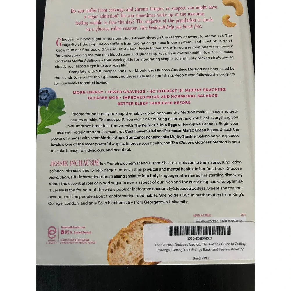 Cookbook The Glucose Goddess Method 4-Week Guide Jessie Inchauspe Health Recipes